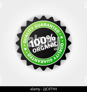 Grunge office label with the text 100% organic product. Natural health ...