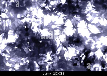 Tie dye background Geometric pattern texture Vector illustration Shibori Abstract batik brush seamless and repeat pattern design White, blue, purple, Stock Vector
