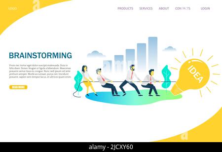 Design about brainstorming concept . Vector illustration Stock Vector ...