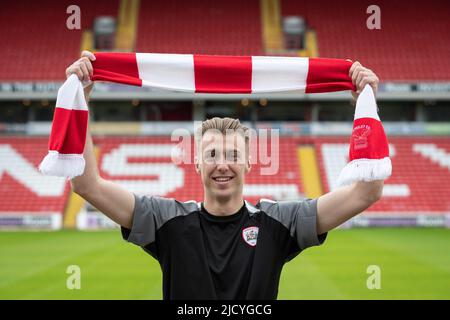 Jamie Searle signs for Barnsley FC on a free transfer, subject to clearances. Stock Photo