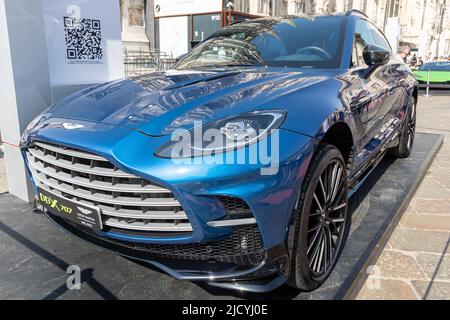 MILANO, ITALY, the Milan Monza Motor Show, from 16 th to 19 th June 2022 - Aston Martin dbx 707 Credit: Christian Santi/Alamy Live News Stock Photo