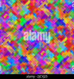 Random seamless mosaic pattern in toy, candy colors EPS10 vector file Stock Vector