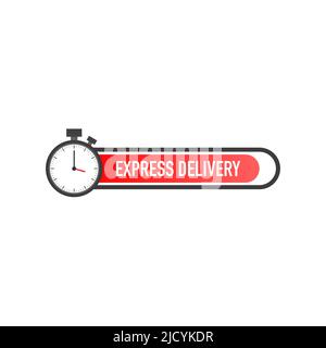 Express delivery icon for apps and website. Delivery concept. Vector illustration. Flat design. Stock Vector