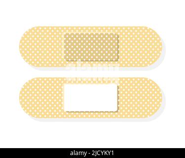 Vector Realistic adhesive elastic medical plaster, bandage elastic medical  plasters vector set isolated on the white Stock Vector Image & Art - Alamy