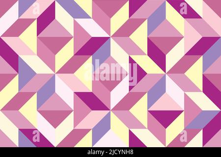 Abstract geometric seamless pattern. Stylish multicolor ornament of geometrical shapes Stock Vector