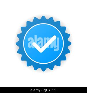 Approved certified icon. Certified seal icon Stock Vector