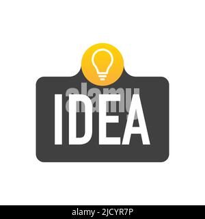 Quick Tips badge with light bulb. Stock Vector