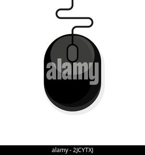 Computer mouse icon on a white background. Vector illustration. Stock Vector