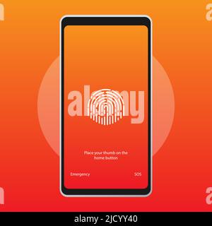 Screen Lock. PInterface for lock screen or enter password pages. Vector illustration. Stock Vector