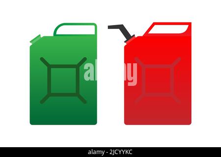 Canister of gasoline. Vector Illustration. Stock Vector