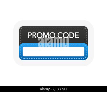 Modern cartoon template with different colors promo code. Minimal concept. Modern design. Vector illustration. Stock Vector