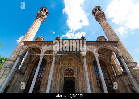 Aziziye Mosque in Konya. Ramadan or kandil or laylat al-qadr or kadir gecesi or islamic background photo. Stock Photo