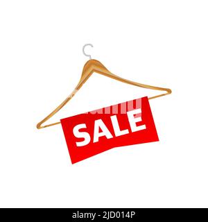 Sale shop hanger. Business banner. Vector illustration. Stock Vector