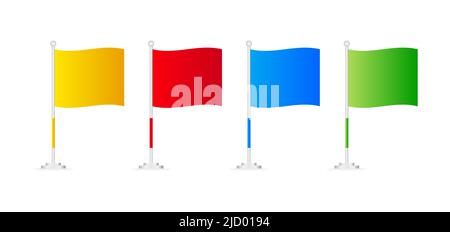 Start finish flag and banner for concept design. Illustration concept. Vector illustration. Stock Vector