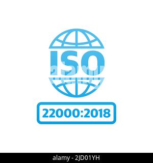 Iso icon, great design for any purposes. Product certification. Vector illustration. Stock Vector