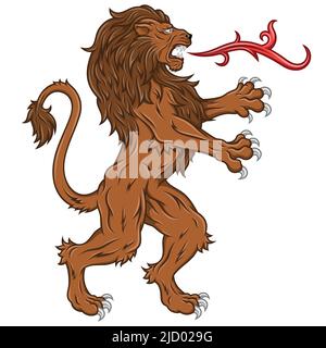 medieval lion clip art