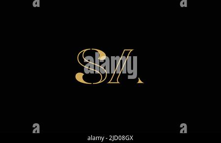 SA, AS Abstract Letters Logo monogram Stock Vector