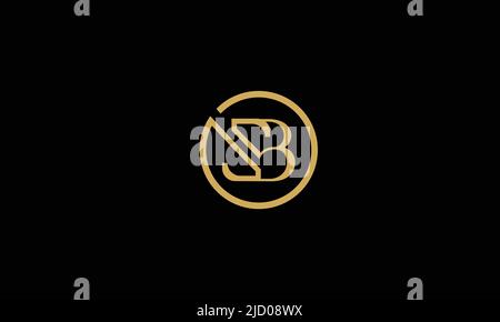 SB, BS Abstract Letters Logo Monogram Stock Vector