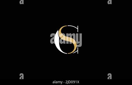 SC, CS Abstract Letters Logo monogram Stock Vector
