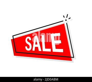 Sale shop button. Business banner. Vector illustration. Stock Vector