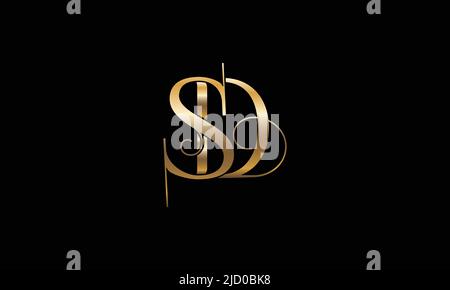 SD,DS Abstract Letters Logo Monogram Stock Vector