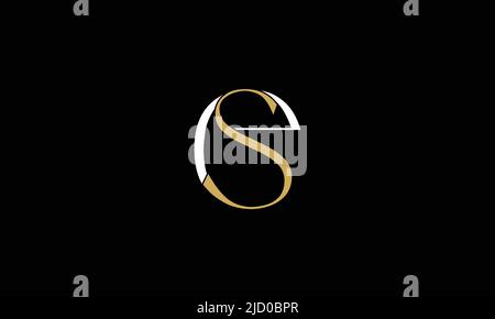 SE, ES Abstract Letters Logo Monogram Stock Vector