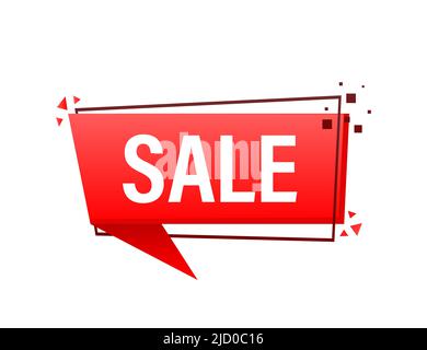 Sale shop button. Business banner. Vector illustration. Stock Vector