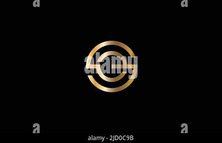 SE, ES Abstract Letters Logo Monogram Stock Vector