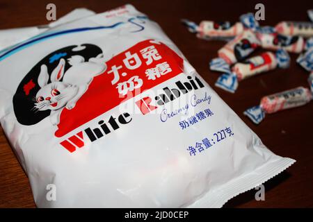 Store selling White Rabbit candy, a well-known Shanghai brand, in  Shanghai's Tianzifang Stock Photo - Alamy