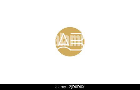 AB, BA Abstract Letters Logo monogram Stock Vector