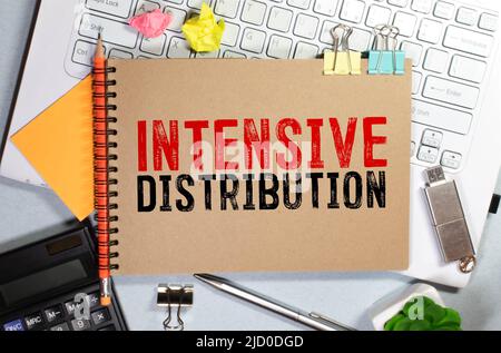 DICaaS - Data Intensive Computing as a Service write on a sticky note isolated on office desk. Stock Photo