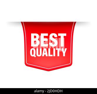 Best quality red ribbon, great design for any purposes. Premium quality. Vector icon. Business icon. Stock Vector