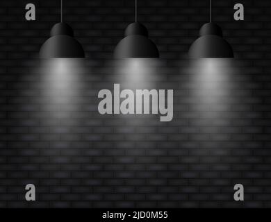 Light effect on wall background. Modern picture. Vector background Stock Vector