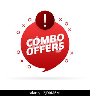 Combo offers sign or stamp on white background, vector illustration Stock  Vector Image & Art - Alamy