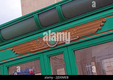 Historic Mersey Tunnel toll booth, as would be used for collecting charges, Pier Head Liverpool, Merseyside, England, UK, L3 1HN Stock Photo