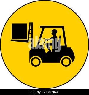 Forklift Floor Sign On White Background Stock Vector Image & Art - Alamy