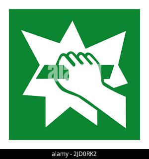 Break To Obtain Access Symbol Isolate On White Background,Vector Illustration EPS.10 Stock Vector
