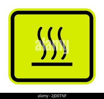 Beware Hot Symbol Sign Isolate On White Background,Vector Illustration EPS.10 Stock Vector