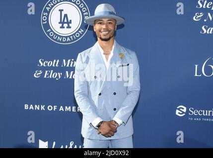 Los Angeles, USA. 16th June, 2022. Mookie Betts at the Los Angeles Dodgers Foundation 6th Annual Blue Diamond Gala held at the Dodger Stadium in Los Angeles, CA on Thursday, ?June 16, 2022. (Photo By Sthanlee B. Mirador/Sipa USA) Credit: Sipa USA/Alamy Live News Stock Photo