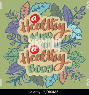 healthy body healthy mind poster