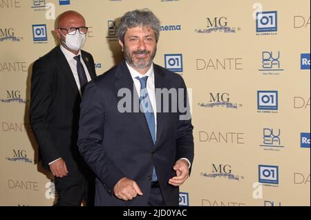 Rome, Italy. 16th June, 2022. President of the Cahmber of Deputies Roberto Fico attends the red carpet of the premiere of the movie Dante at the Auditorium della Conciliazione. (Photo by Mario Cartelli/SOPA Images/Sipa USA) Credit: Sipa USA/Alamy Live News Stock Photo