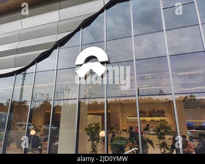 SHANGHAI, CHINA - NOVEMBER 28, 2021 - Customers look at ES6 models at a Nextev store in Shanghai, China, On November 28, 2021. June 16, 2022 - Audi, a Stock Photo