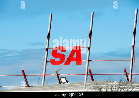 State Border for South Australia (SA) Stock Photo