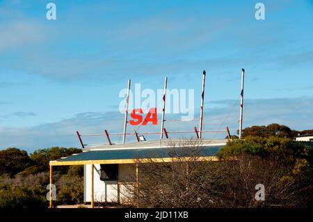 State Border for South Australia (SA) Stock Photo