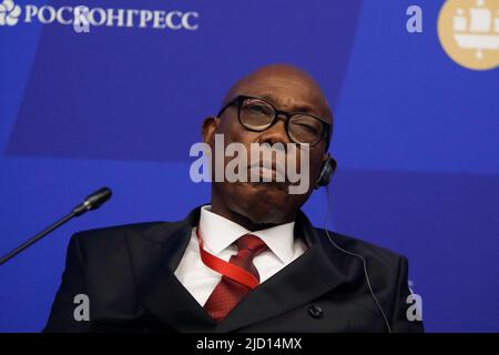 Felix Moloua, Prime Minister of the Central African Republic attends a