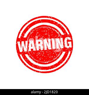 Vintage warning stamp, great design for any purposes. Vector background. Stock Vector