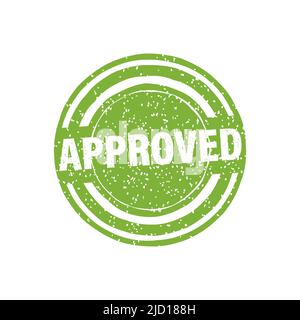 Modern approved stamp, great design for any purposes. Check mark icon Stock Vector