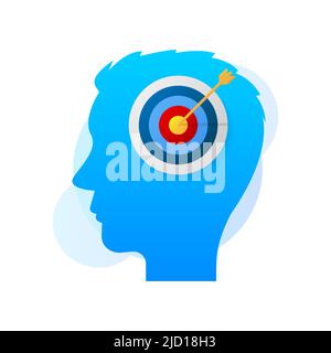 Target head, great design for any purposes. Financial concept Stock Vector