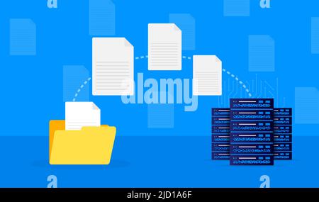 Abstract data center transport. Abstract vector background. Vector template Stock Vector