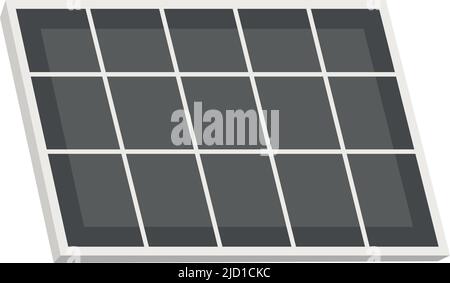 Solar panel semi flat color vector object Stock Vector